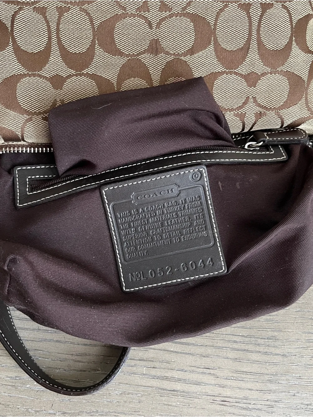 Coach Vintage Y2K Signature C Demi Shoulder Bag, Style No. 6044